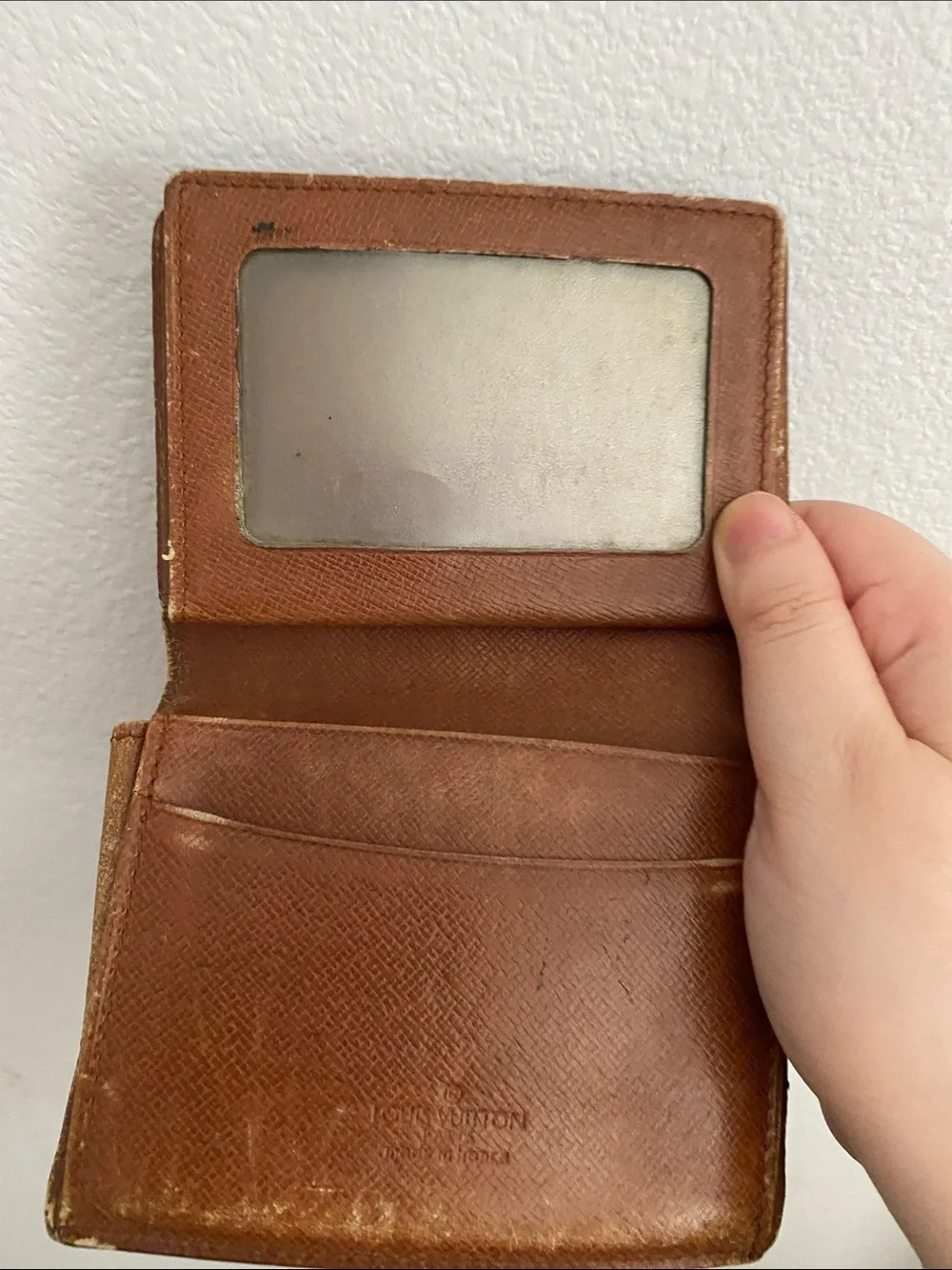Authentic Louis Vuitton Monogram Canvas Wallet in Brown and Gold